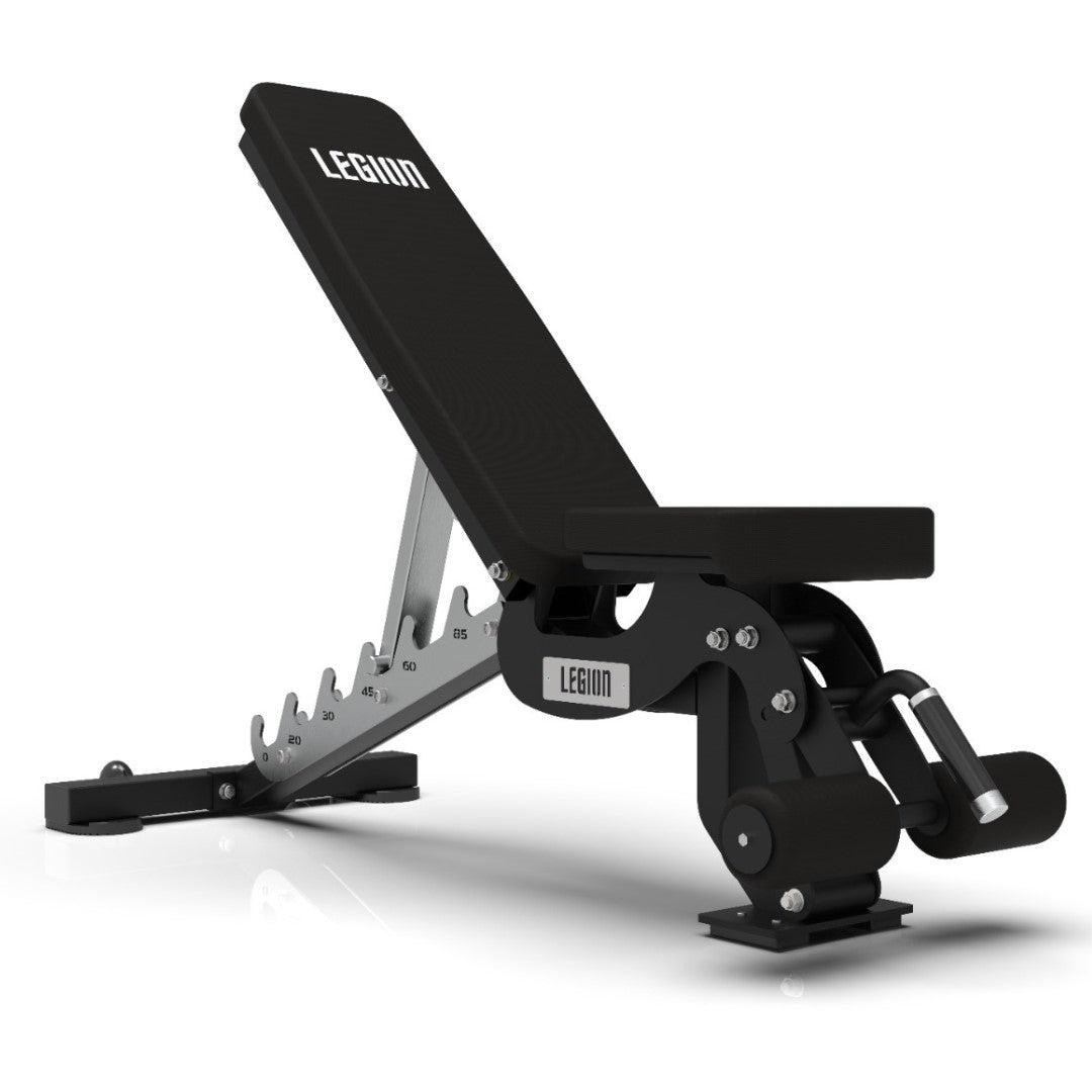 Legion V3 Pro Gym Bundle - V3 Multi Gym Rack, 150kg Bumper Plate Set, FID Bench & 3 Tier Dumbbell Rack (8 pairs 5kg-30kg)