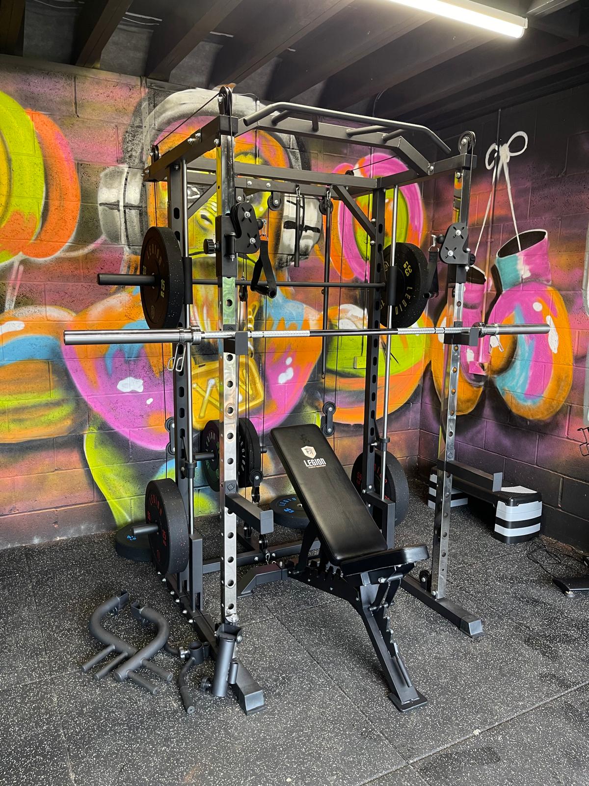 Legion Gym Flooring Tiles - Rubber Heavy Duty (1Mx1Mx20MM)