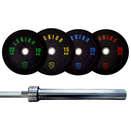 Legion Olympic Rubber Crumb Bumper Plates Bundle