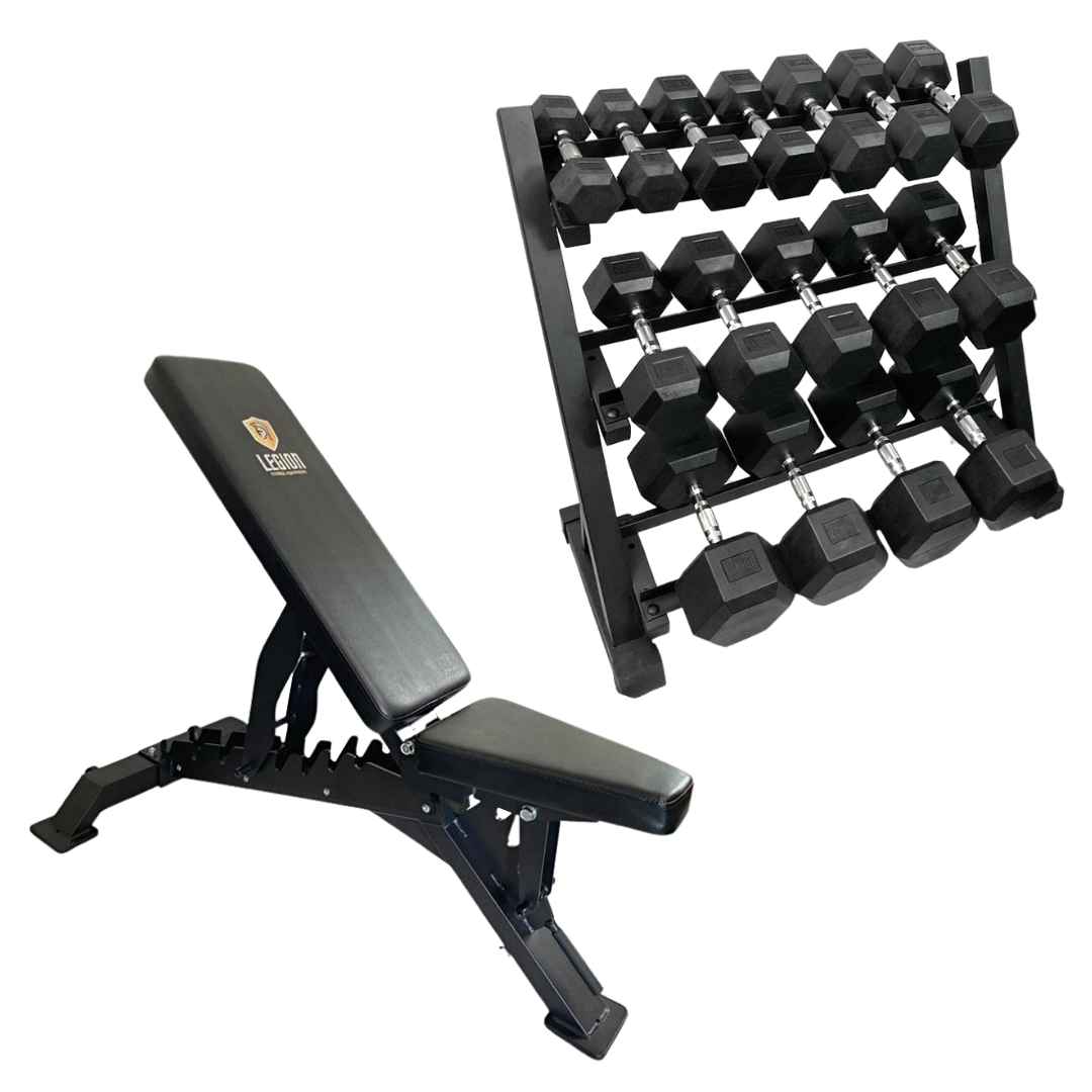 Legion Bench & Hex Dumbbell Bundle