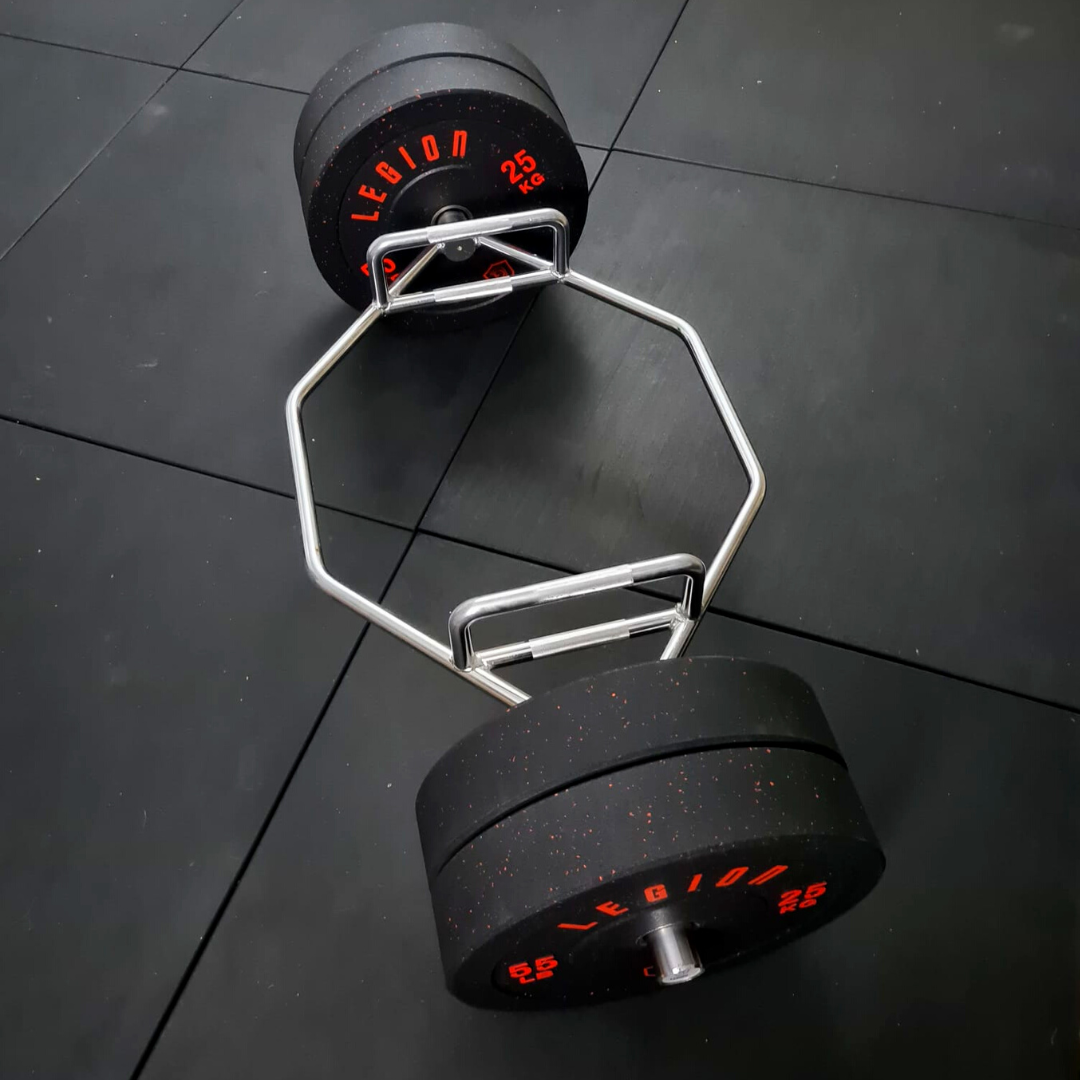 Legion Olympic Hex Trap Bar Bumper Plates Bundle
