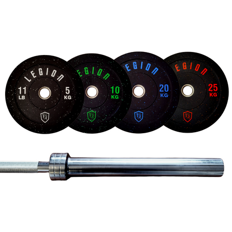 Legion Olympic Rubber Crumb Bumper Plates Bundle