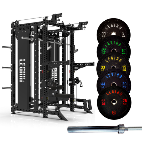 Legion V3 Pin Loaded (120kg Weight Stacks) Multi-Functional Trainer with Smith Machine