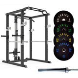 V1 Bronze Ultimate Home Gym Bundle - V1 Multi Gym Rack & 100kg Bumper Plate Set