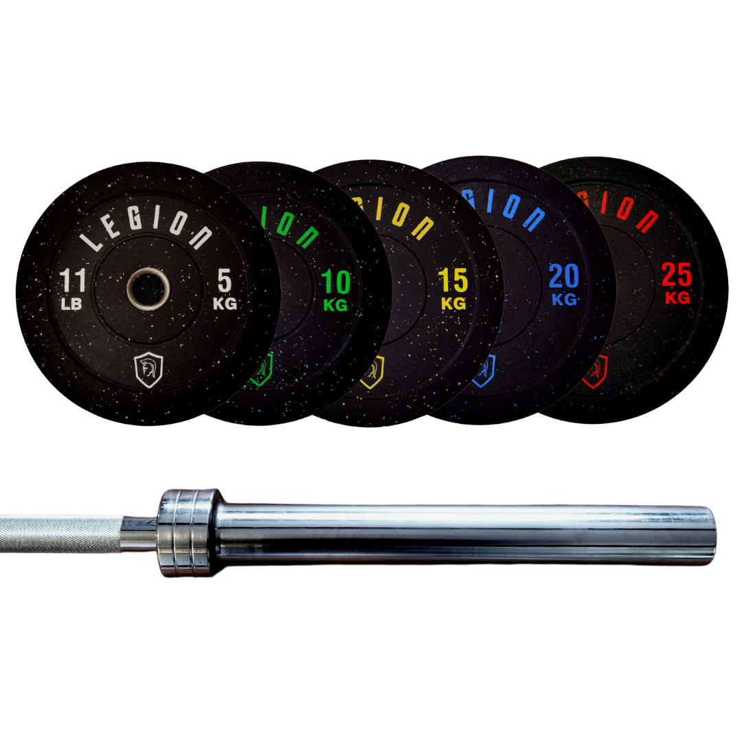 Legion Olympic Rubber Crumb Bumper Plates Bundle